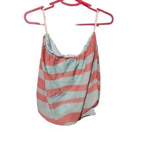 Blush L striped top pink and blue